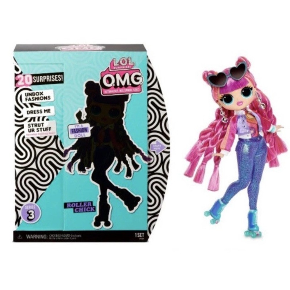 L.O.L. Surprise! O.M.G. Series 3 Roller Chick Fashion Doll with 20 Surprises...